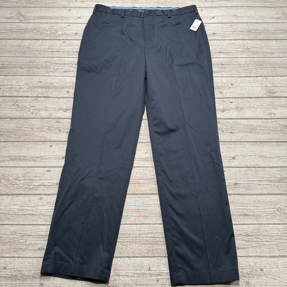 NEW Brooks Brothers Pants Men's 38x34 Navy Hudson Advantage Chino Straight Fit